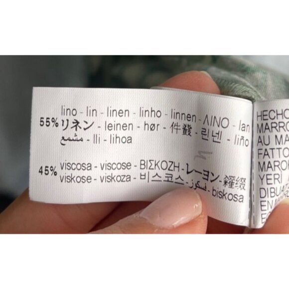 Zara Linen Floral Midi Dress L NWT Easter Bloomcore Dainty Coquette Babydoll - Picture 8 of 10